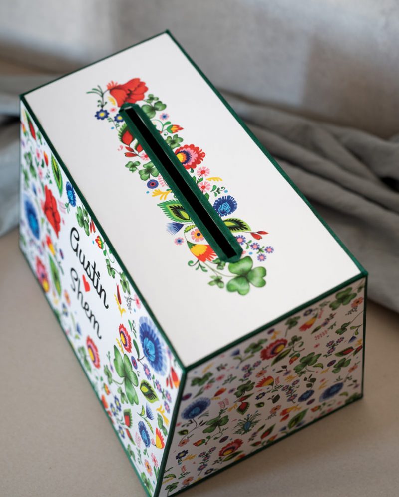 Pudełko na koperty personalizowane