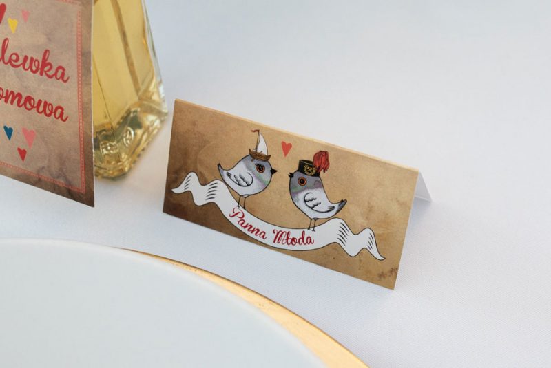 Winietka stojąca na wesele personalizowana