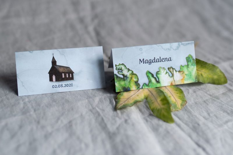 Winietki stojące na wesele